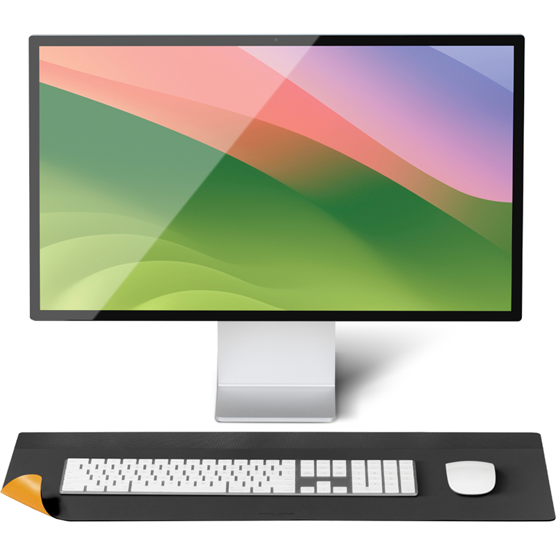 DESK-MAT-BLKKFT Настольный коврик DESK MAT BLACK / KRAFT, цвет: черный/крафт